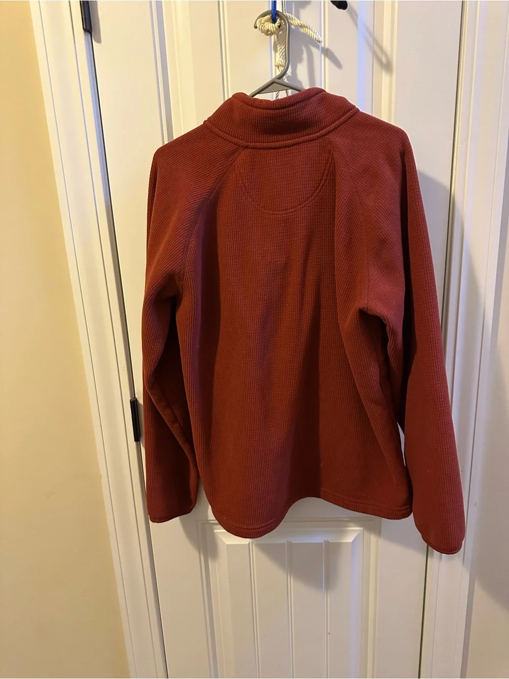 Northface Men's Large Quarter-Zip Pullover Sweater - Brick Red